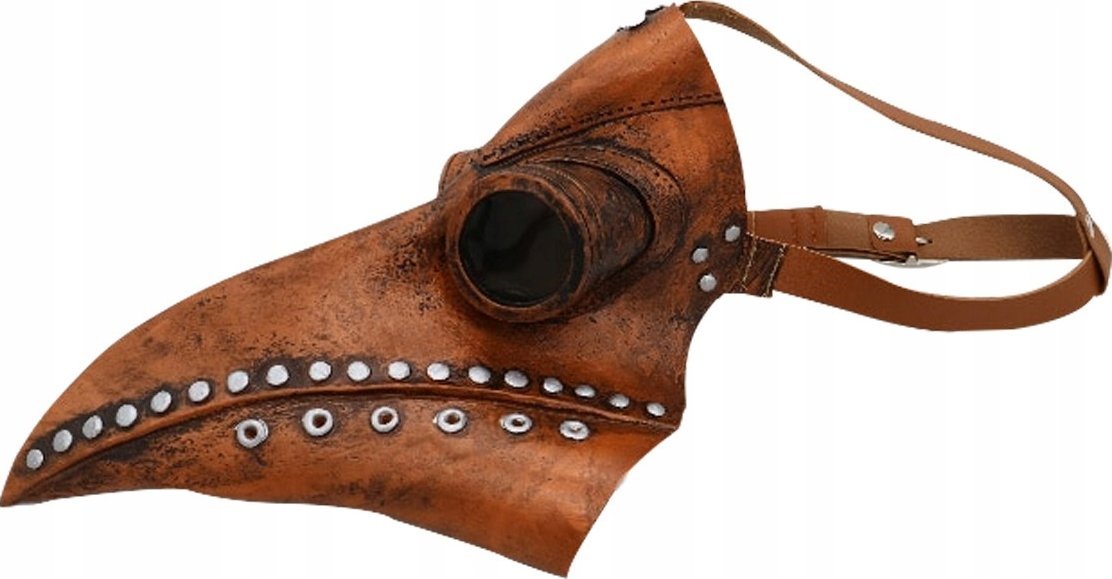 Korbi Maska PLAGUE DOCTOR DŻUMA PTAK BLACK MASK ZARAZA Z
