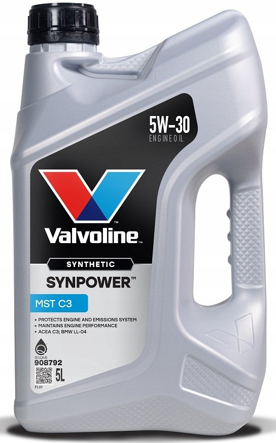 Valvoline Alyva SYNPOWER MST C3 5W/30 syntetyczna do silników 5 L