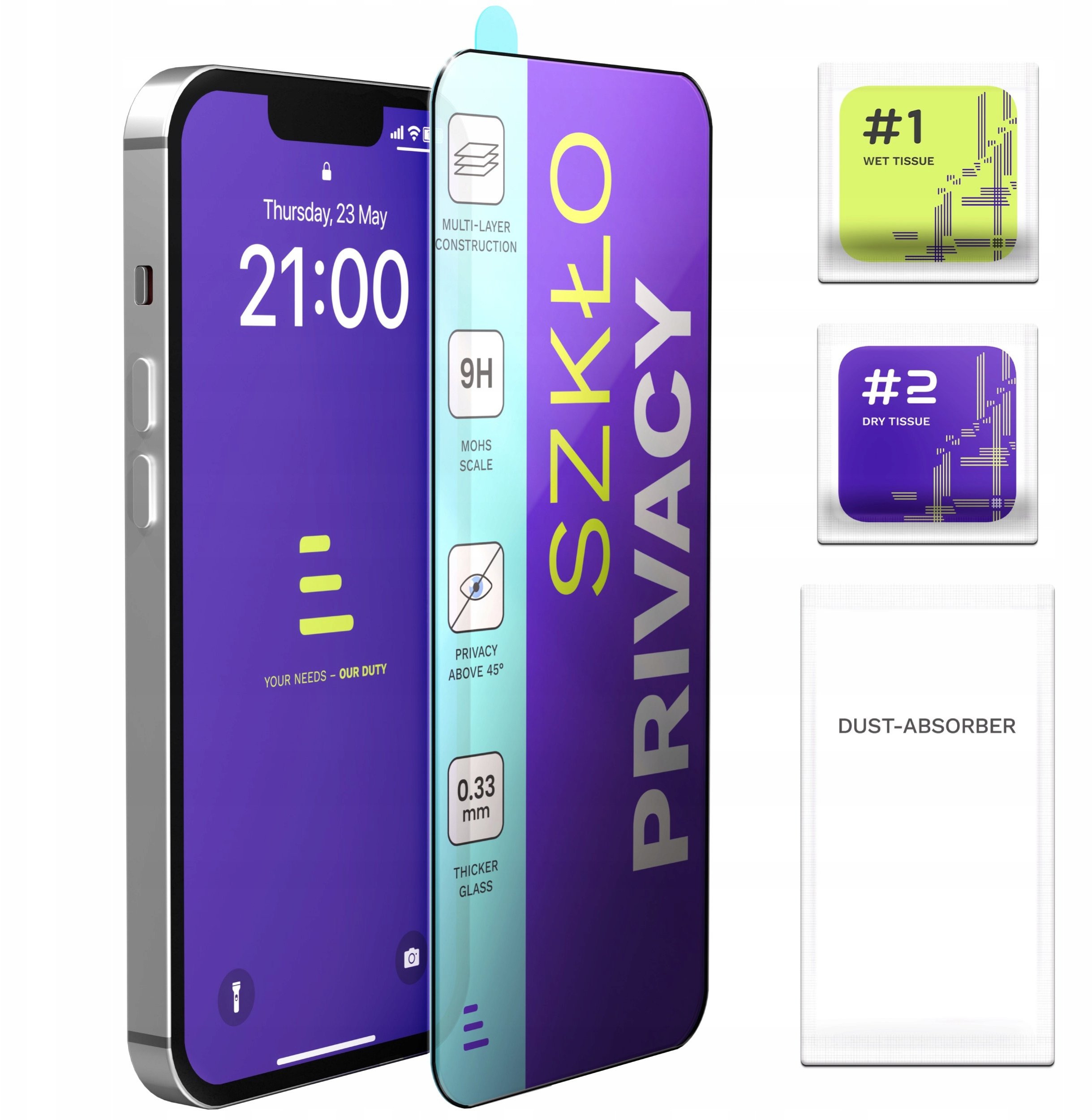 Szkło Hartowane Prywatyzujące Do Samsung Galaxy S25 Plus / S25 Edge