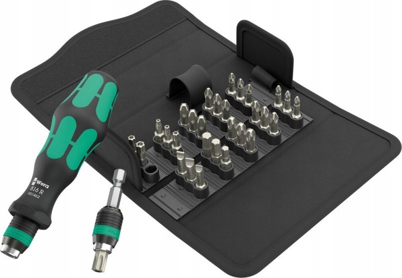 Wera Wera Kraftform Kompakt 70 Universal, 32-piece, bit set (black/green, 1/4, incl. plug-in handle)