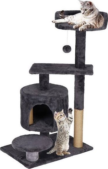 Springos Drapak dla kota sizal 5-poziomowy słupek z zabawką 87 cm UNIWERSALNY