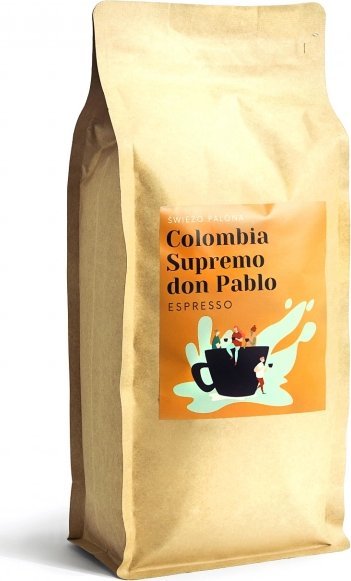 Kawa ziarnista Świeżopalona Colombia Supremo Don Pablo Quindio Washed 1 kg