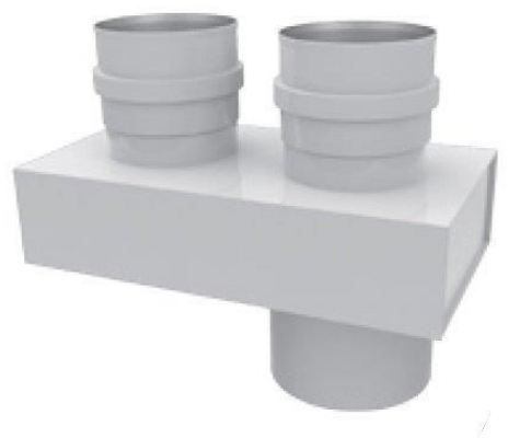 Jeremias Kolektor przyłączeniowy 60/100 z uszczelką (TWIN38A060/100)