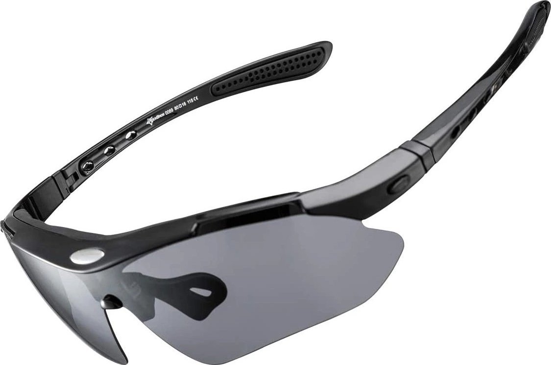RockBros Okulary rowerowe Rockbros 10003 polaryzujące - czarne