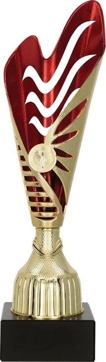 Victoria Sport Puchar plastikowy złoto czerwony