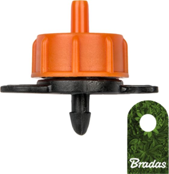 Bradas Kroplownik z przepływem turbulentnym 16l/h wyjście 4mm 0087