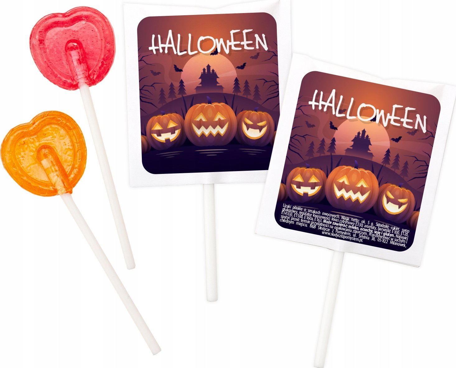 B&B Słodycze z Pomysłem Lizaki na Halloween wz1