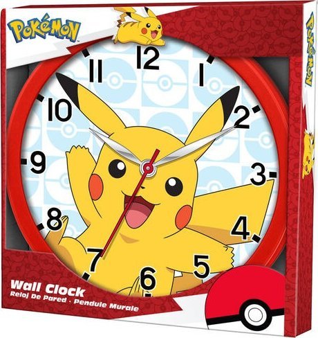 Kids Euroswan Zegar ścienny Wall clock 25cm Pokemon POK3159 Kids Euroswan