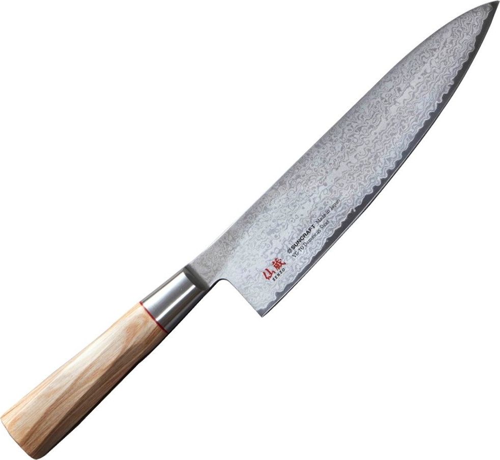 Suncraft Nóż kuchenny Suncraft SENZO TWISTED OCTAGON Chef 200 mm [TO-05] uniwersalny