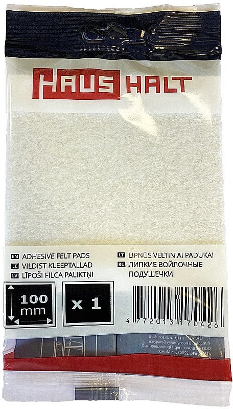 FELT PADS D100X100 WHITE 1PCS