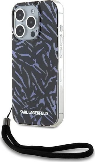 Karl Lagerfeld Karl Lagerfeld KLHCP15XHZBPKCCU iPhone 15 Pro Max 6.7" fioletowy/purple Zebra With Cord
