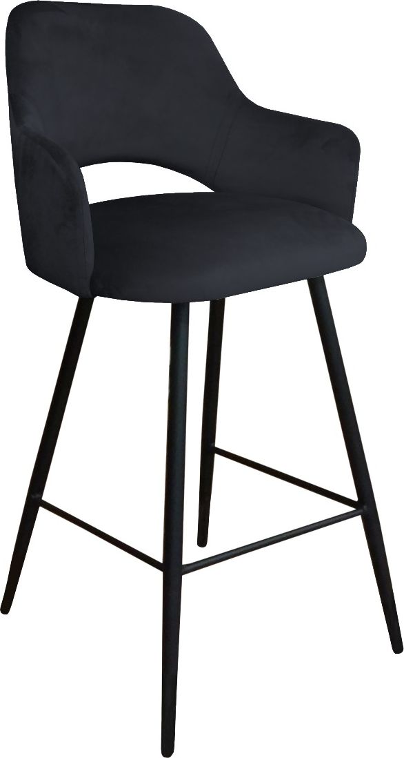 Atos Hoker NAPO VELVET czarny w stylu loft ATOS