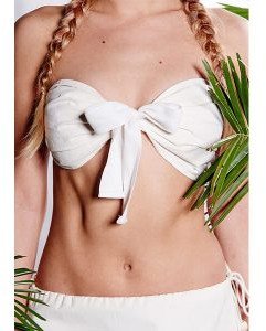 Biustonosz na saunę ASILI w 100% naturalna bawełna Yeye L Ecru