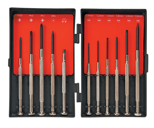 Top Tools Wkrętaki precyzyjne komplet 11szt. (39D194)