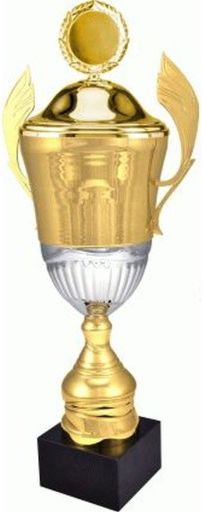 Victoria Sport Puchar metalowy złoty z przykrywką 4128/CP