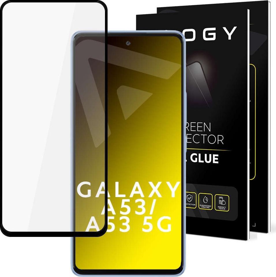 Alogy Alogy Full Glue case friendly Szkło hartowane do etui do Samsung Galaxy A53 / A53 5G Czarne uniwersalny