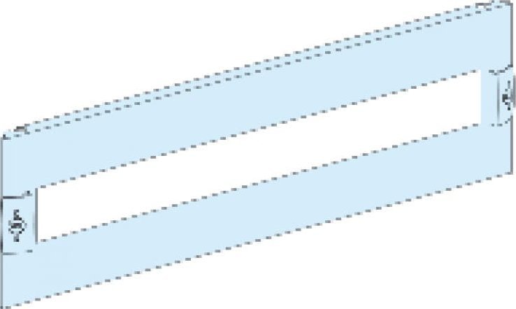 Schneider Prisma Plus G Osłona metalowa z wycięciem dla aparatury modułowej 600x150mm LVS03203
