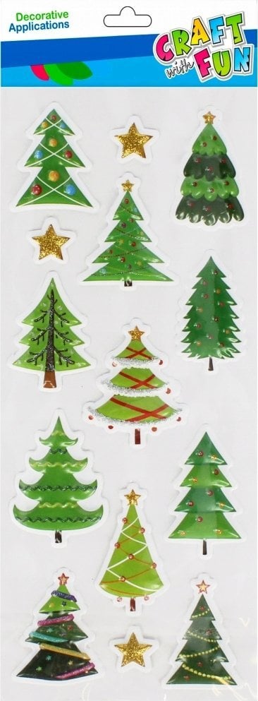 Craft with Fun OZDOBA BN NAKLEJKI PUFFY CHOINK 14SZT CF12/288