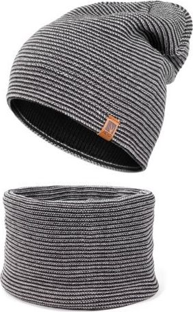 HEYO Zimowy zestaw męski czapka z kominem HZ0001 Heyo uniwersalny