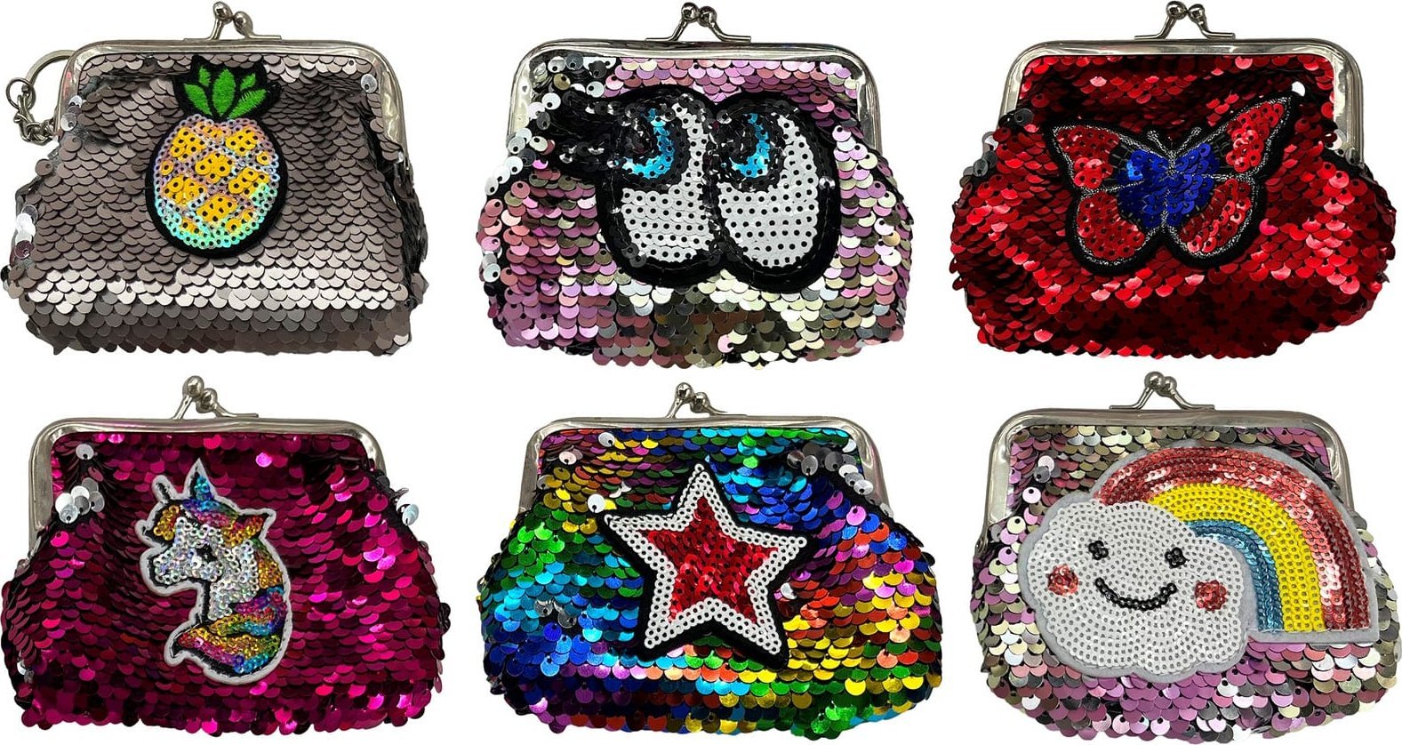 Trifox PORTFELIK PORTMONETKA CEKINY 1szt