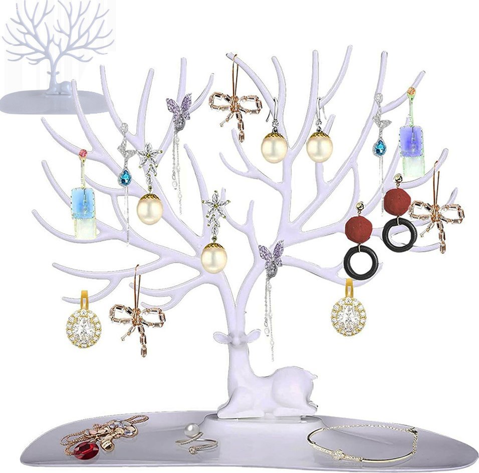 Verk Stojak na biżuterię bransoletki kolczyki organizer jeleń drzewko ekspozytor Stojak na biżuterię bransoletki kolczyki organizer jeleń drzewko eksp