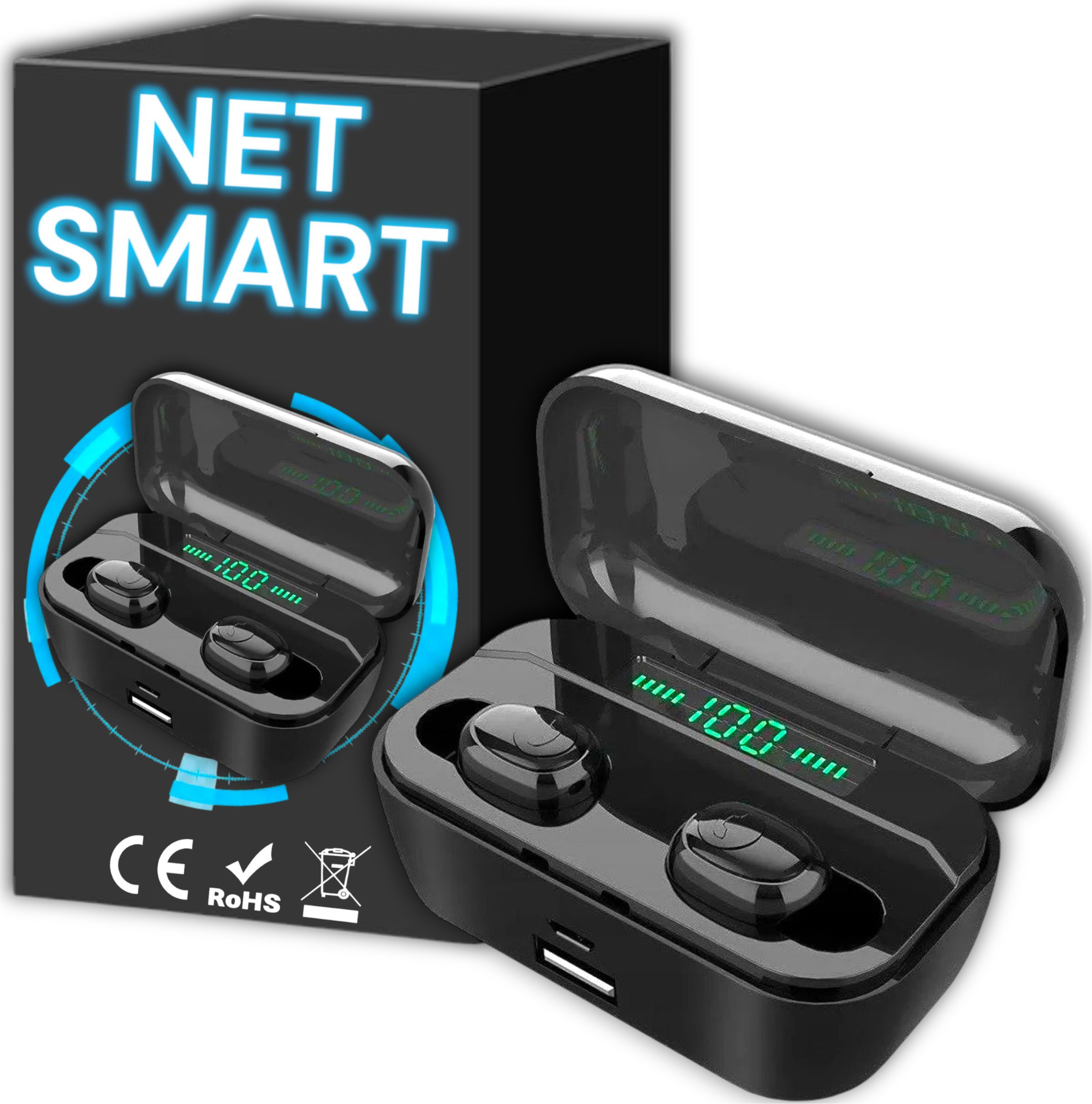 SŁUCHAWKI BEZPRZEWODOWE DOUSZNE TWS NA SIŁOWNIE BLUETOOTH DO BIEGANIA G6S