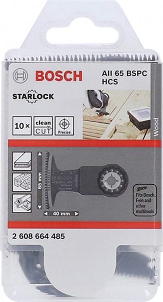 Bosch Bosch HCS plunge saw blade AII 65 BSPC Hardwood (10 pieces)