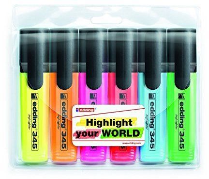 Edding Zakreślacz 345 6 kolorów (345/6S ED)