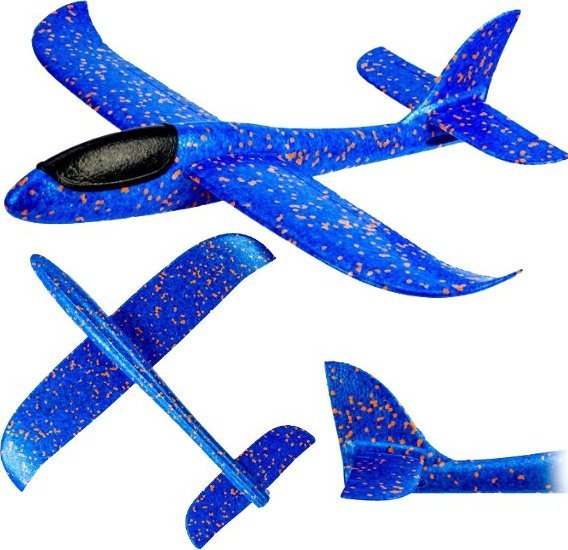 DUŻY SAMOLOT STYROPIANOWY SZYBOWIEC RZUTKA XXL MOC