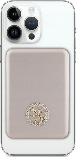 Powerbank Guess Guess Powerbank indukcyjny 15W GUPBM5AL4DMD 5000mAh złoty/gold MagSafe 4G Strassed Metal Logo