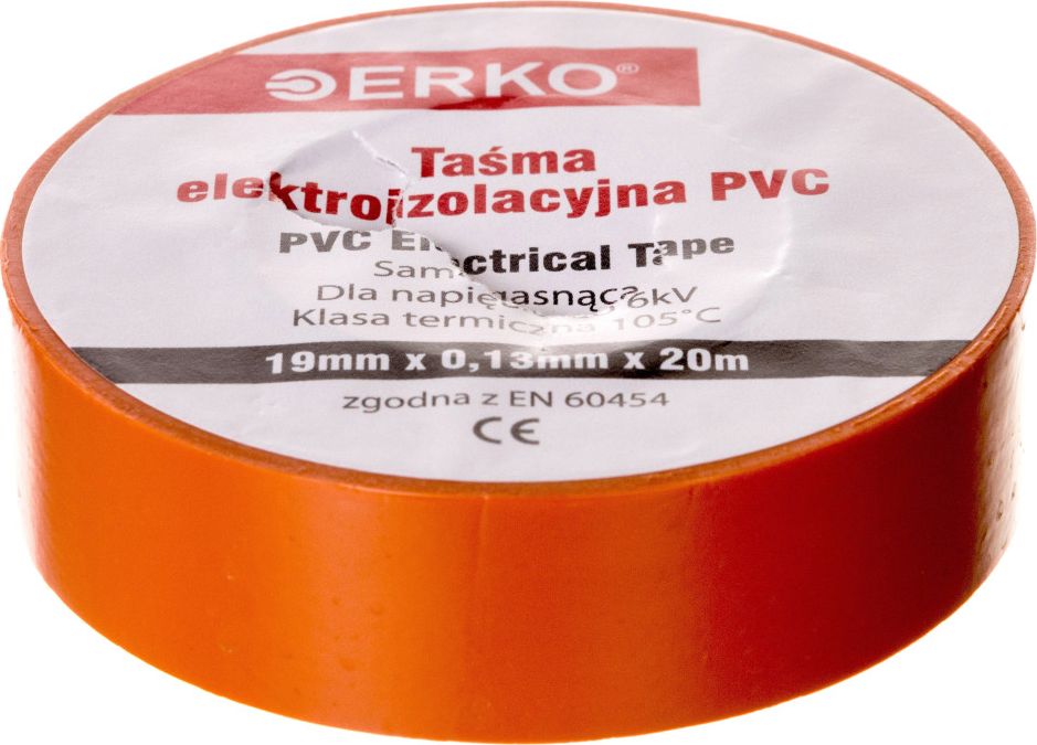 Erko Taśma izolacyjna 19/20 pomarańczowa TPVC_19-20-ORANGE
