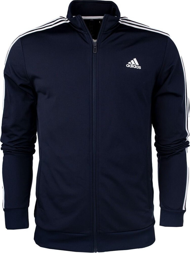 Adidas Bluza męska adidas Primegreen Essentials Warm-Up 3-Stripes granatowa H46100 S