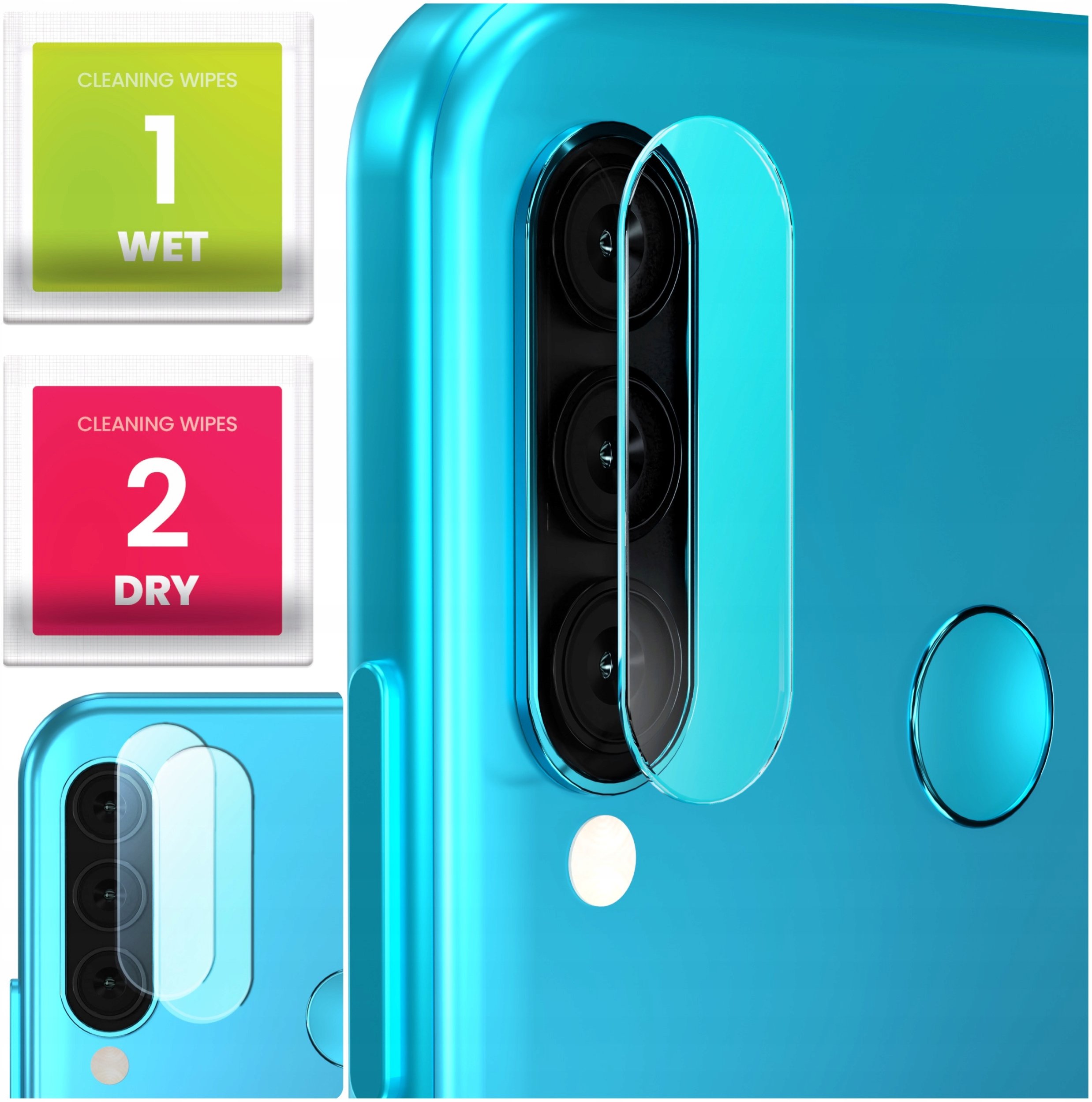 2-PAK Szkło Na Aparat Do Huawei P30 Lite (Hartowane, Na Obiektyw, Ochronne)