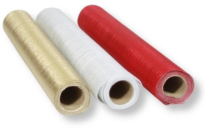 Rolka dekoracyjna gold + silver + red