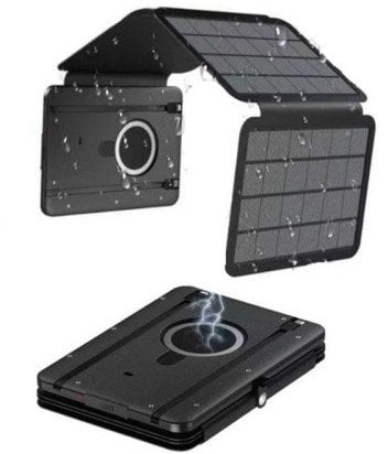 POWERNEED POWERBANK SOLARNY Z ODŁĄCZANYM PANELEM SŁONECZNYM PV, POJEMNOŚĆ 10000MAH ES10000-4