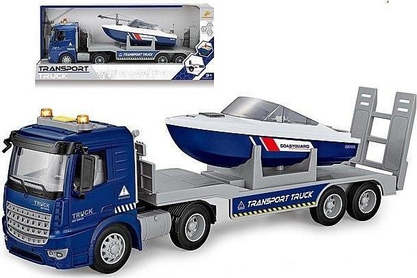 Laweta z motorówką światło, dźwięk