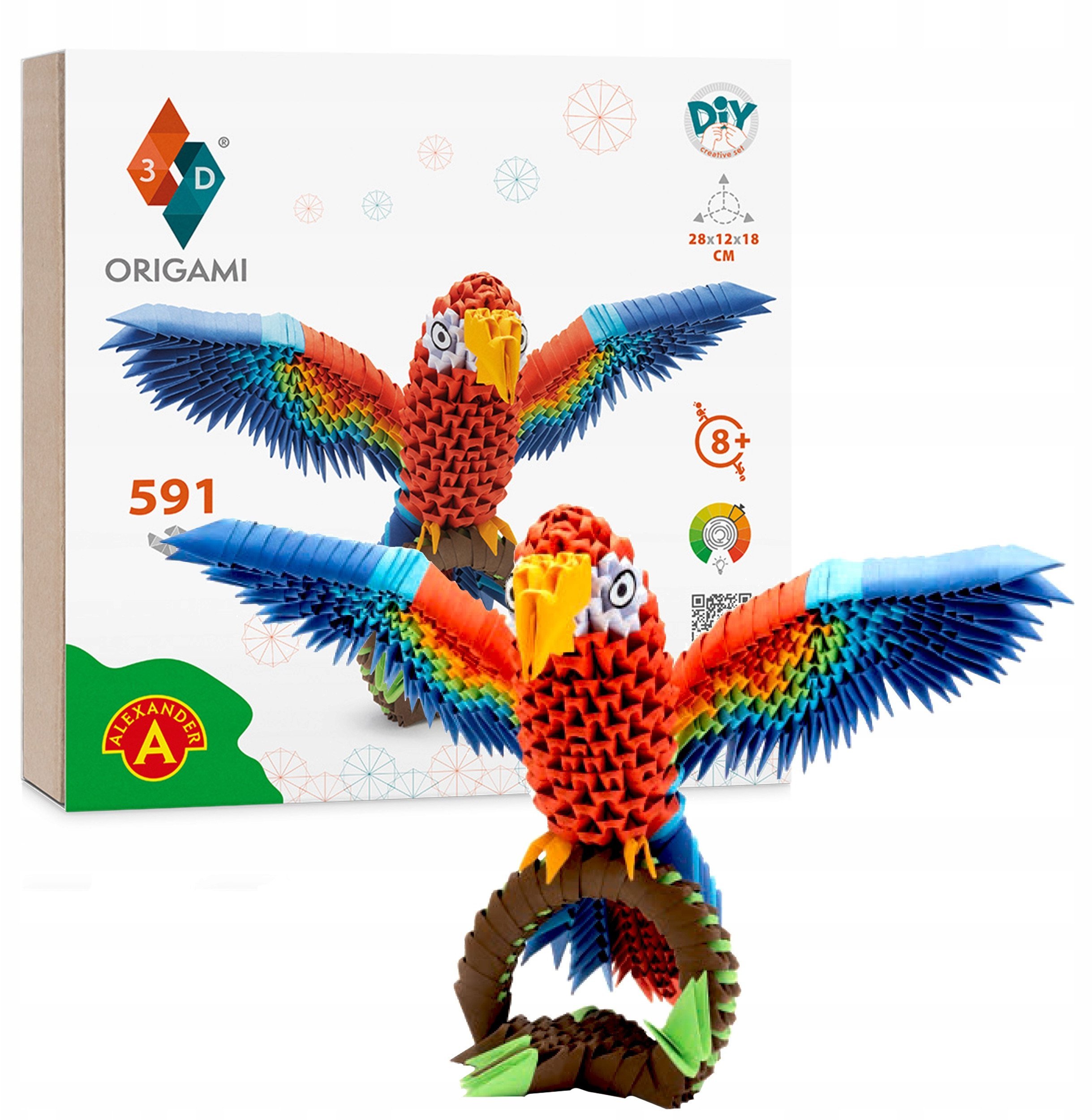 Origami 3D Papuga 28461