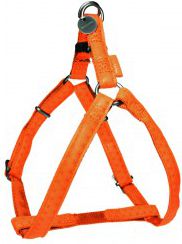 Zolux Szelki regulowane Mac Leather 20 mm - pomarańczowy