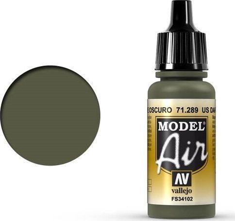 Vallejo Vallejo Model Air US Dark Green 71.289 uniwersalny
