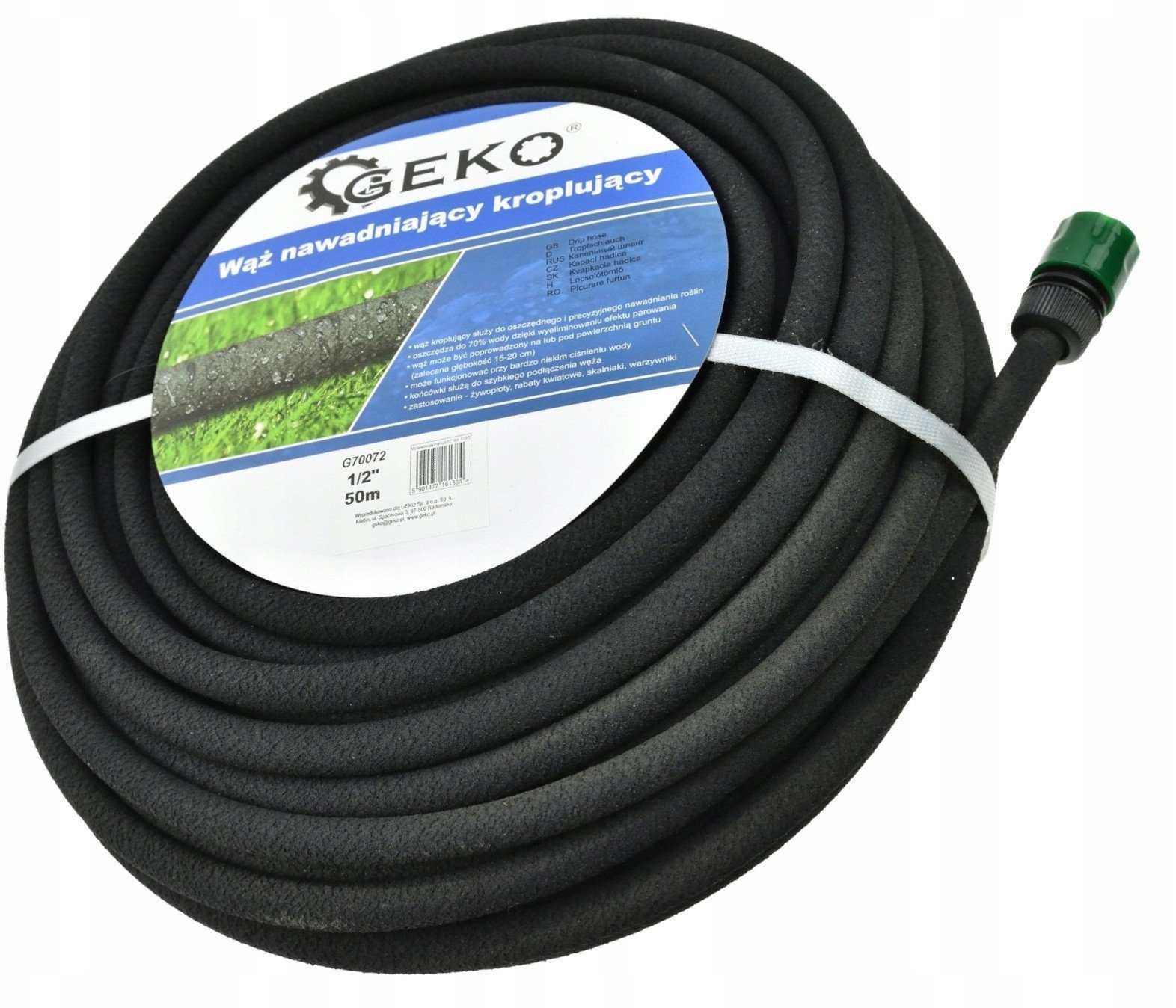 Wąż nawadniający kroplujący 1/2" 50m (2)