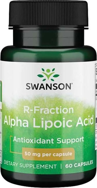Swanson Swanson - Kwas R-Liponowy, 50mg, 60 kapsułek
