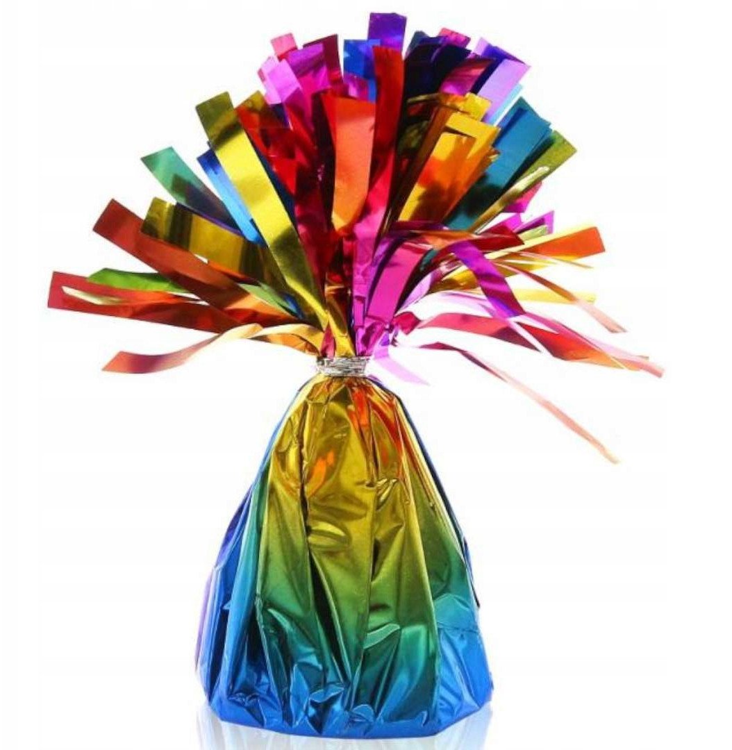 Ciężarek foliowy do balonów 145g tęczowy