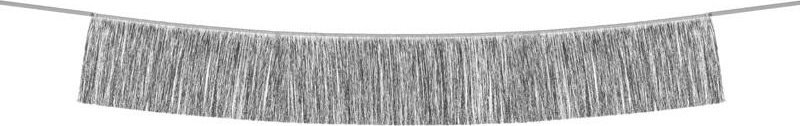 PartyDeco Girlanda frędzle srebrna