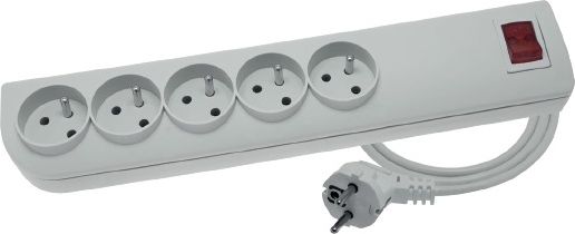 Listwa zasilająca Elgotech PSF3 przeciwprzepięciowa 5 gniazd 1.5 m biała (PSF3-501)