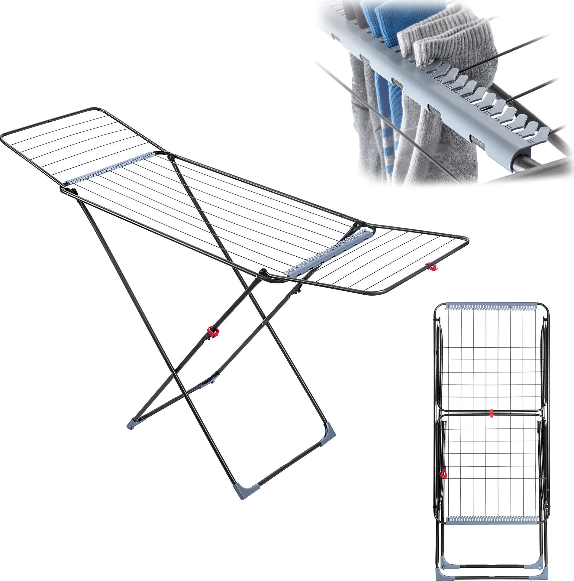 Suszarka na pranie Kadax KADAX Susz na pranie Stabilo PLUS 18m D0503SET ant