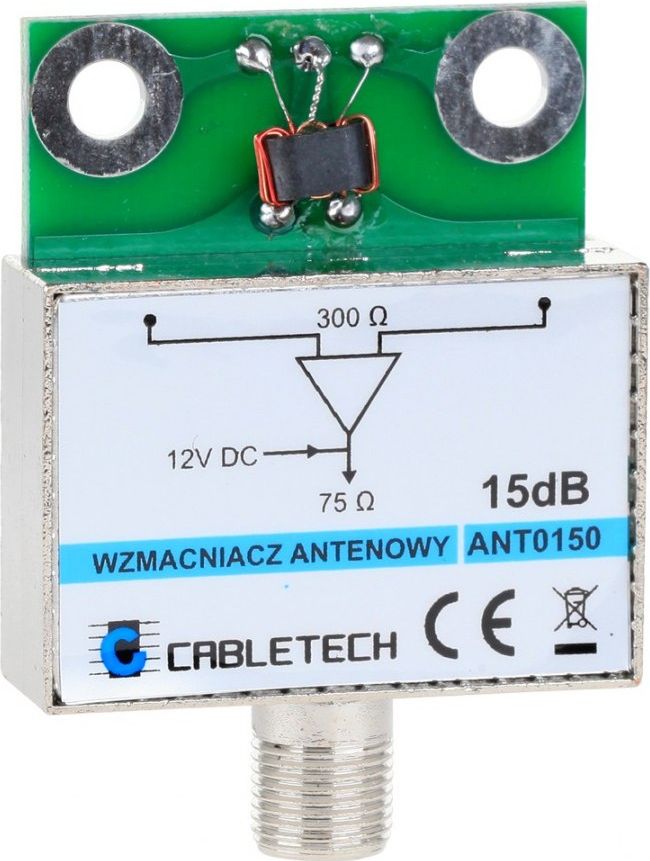 Antena RTV Cabletech Wzm. ant. LNA-101 ekran. 15dB Cabletech - ANT0150