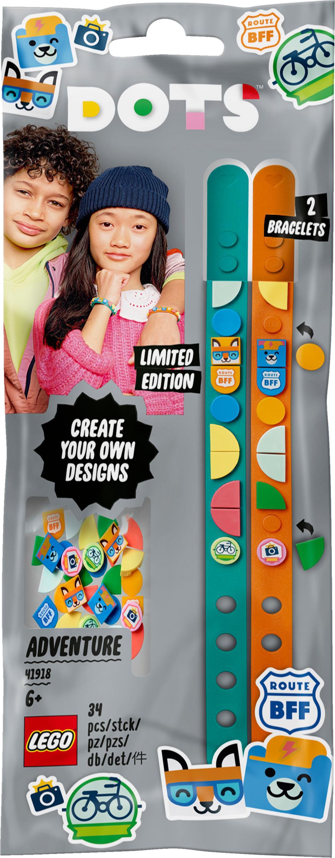 LEGO Dots Bransoletki przygodowe (41918)