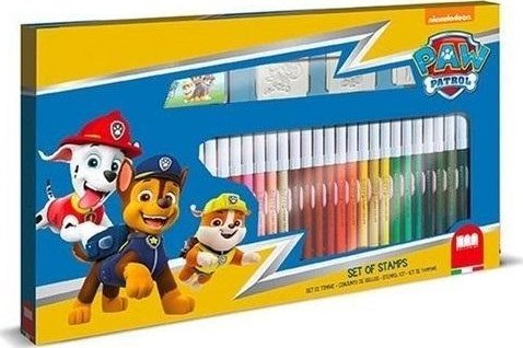 Multiprint MULTIPRINT PSI PATROL PIECZĄTKI I PISAKI (36) DO KOLOROWANIA