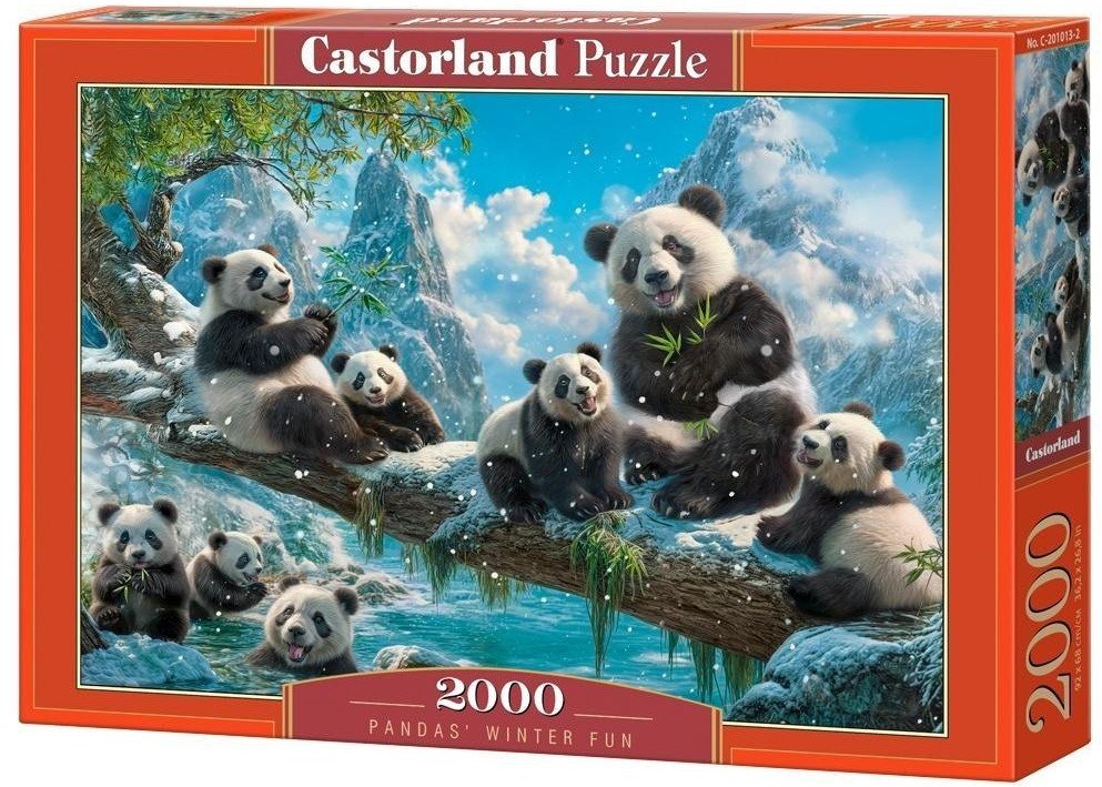Puzzle 2000 Pandas' Winter Fun
