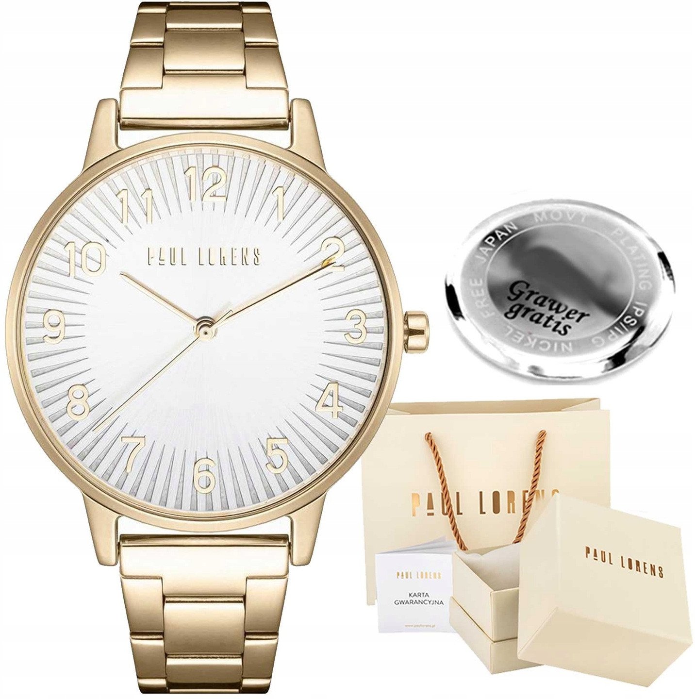 Zegarek damski Paul Lorens VARESE-3D1 Z GRAWEREM